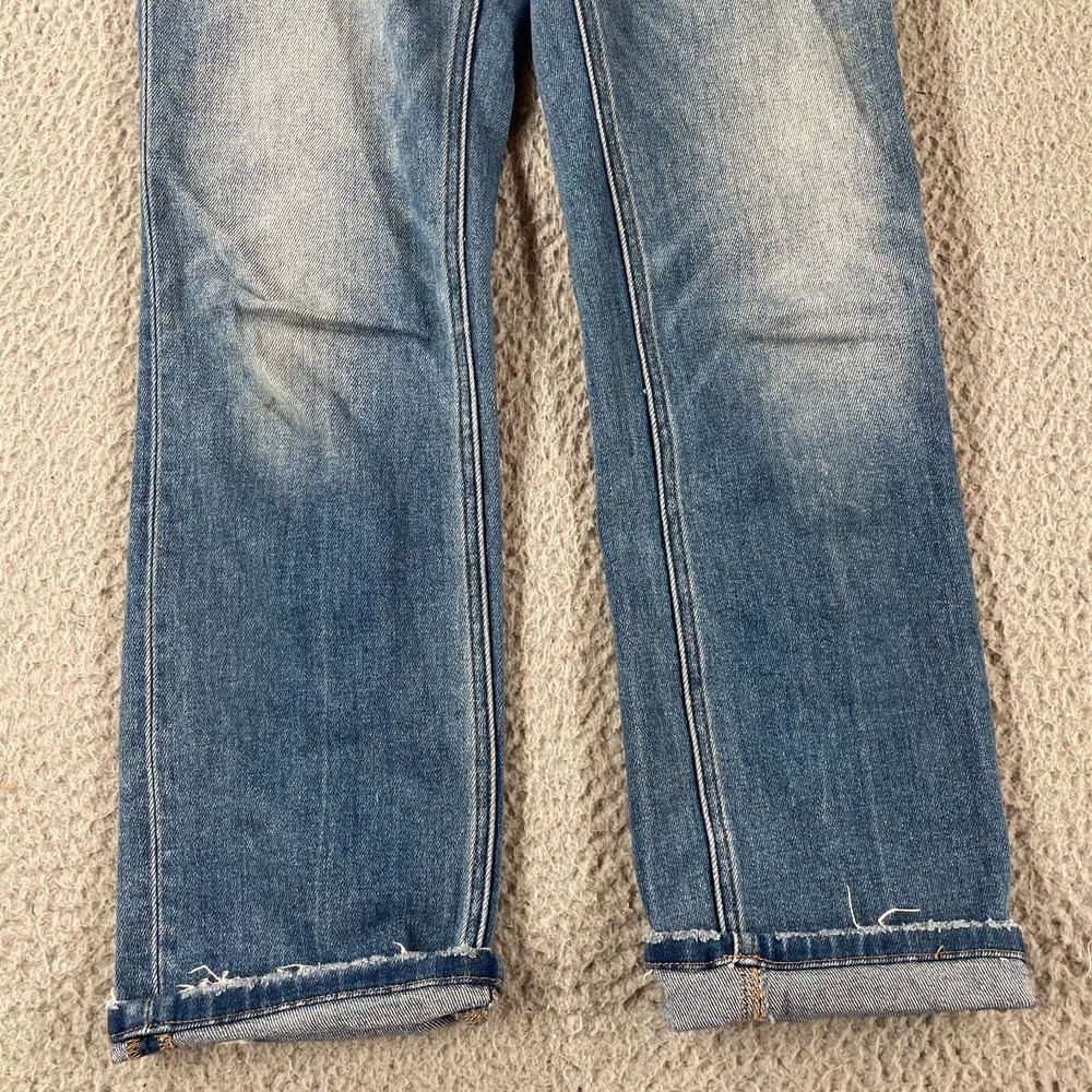 Flying Monkey Slim Straight Jeans Size 26 High Rise Medium Blue Stretch Poised - Picture 3 of 9